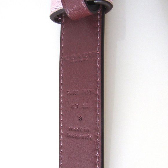 Coach Horse & Carriage Signature buckle belt Pink - Picture 5 of 7